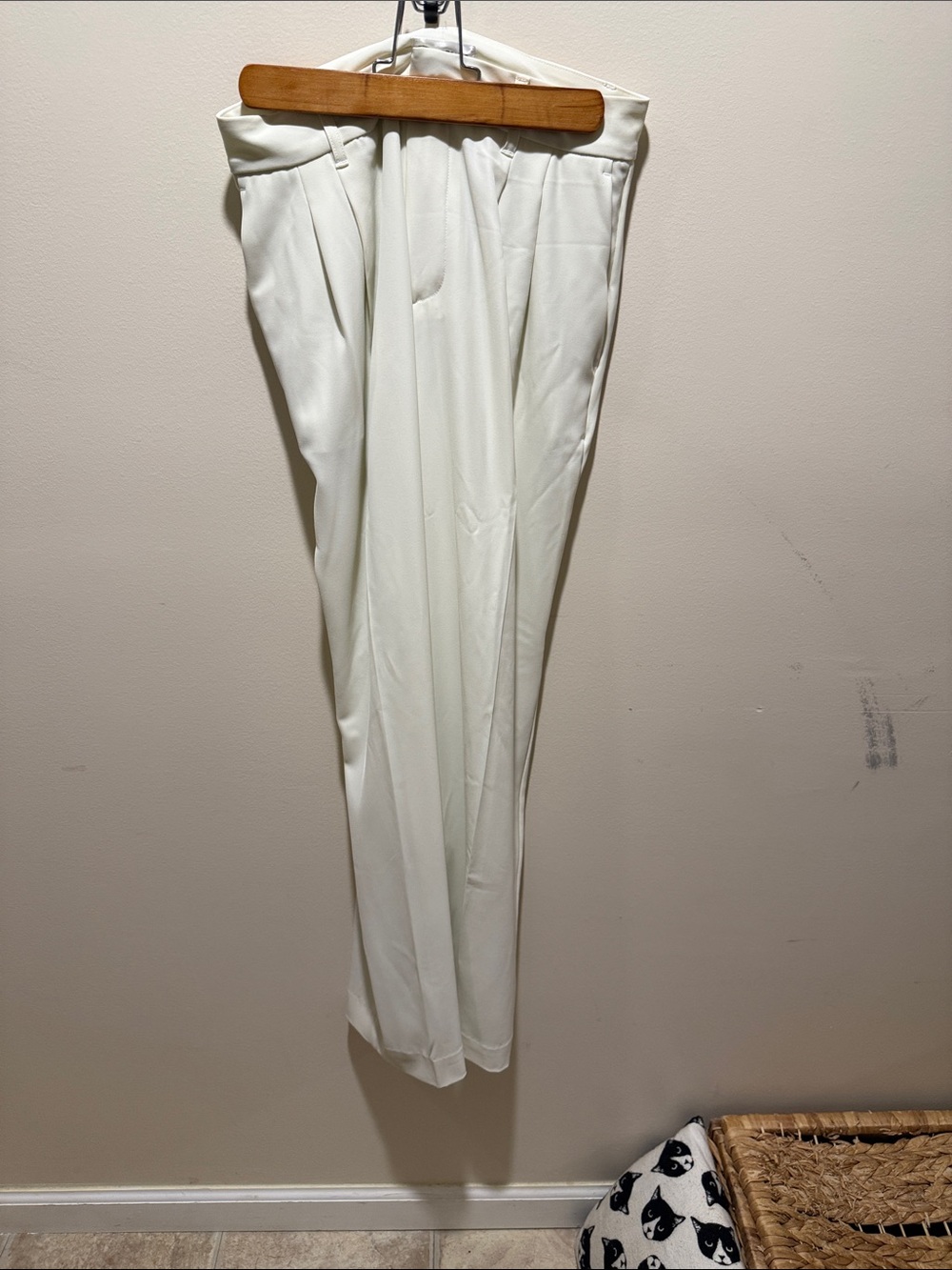 summersalt Cream High-Rise Trousers